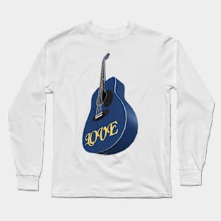 Blue Guitar – Music be the food of love Long Sleeve T-Shirt